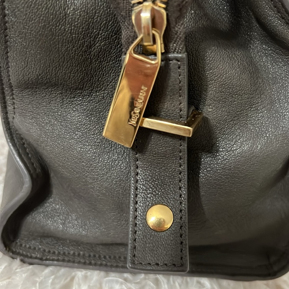 YSL Cabas Bold Y Grey Bag - Picture 13 of 17